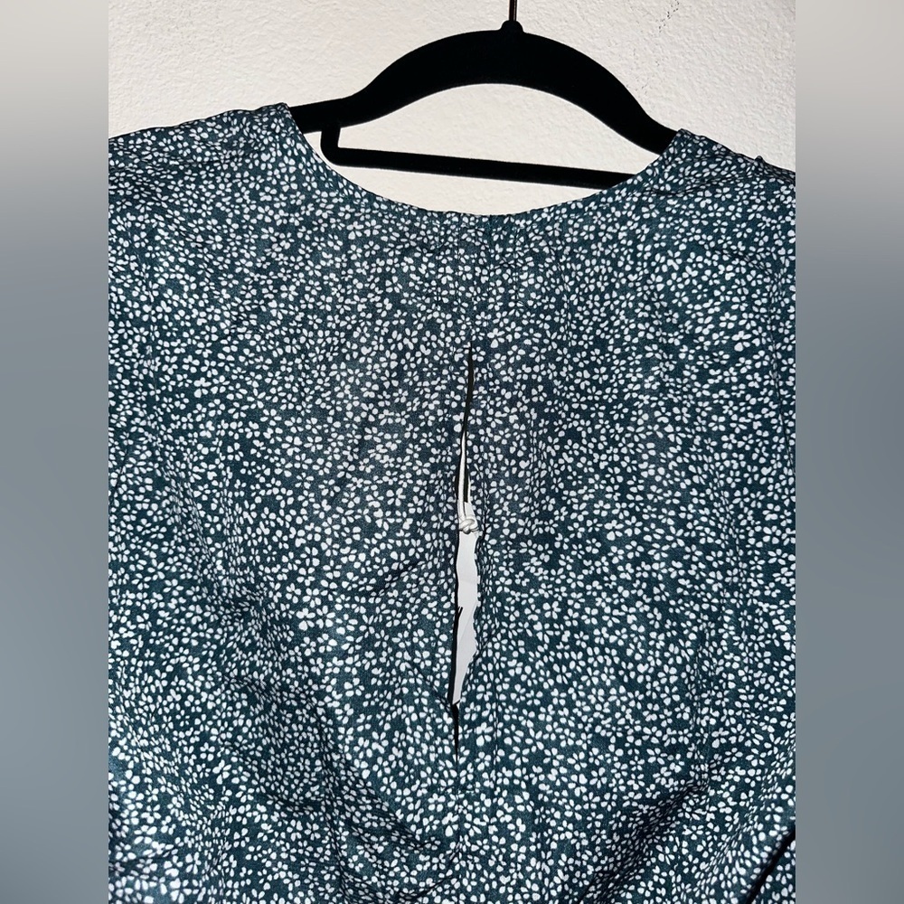 NWT Princess Polly Mersea blue white floral blouse 4 vacation summer spring - Picture 8 of 8